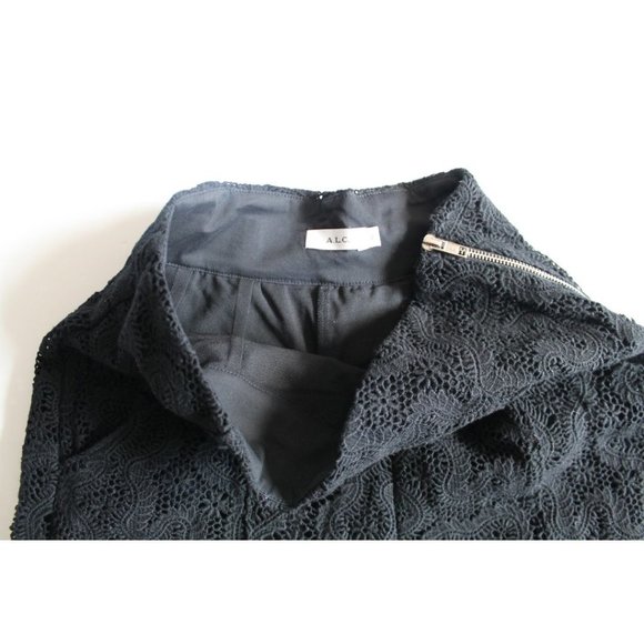 A.L.C. Elie Cropped Lace Pants in Black Size 2 Cotton - Picture 7 of 9